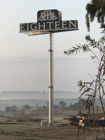 Highest Dual Billboard on Unipole Installed at Eighteen Islamabad
